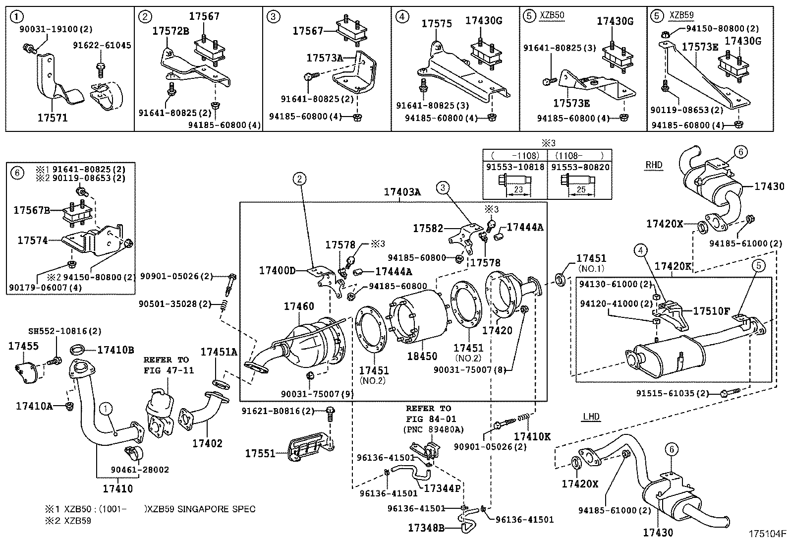 Exploded illustration 175104F
