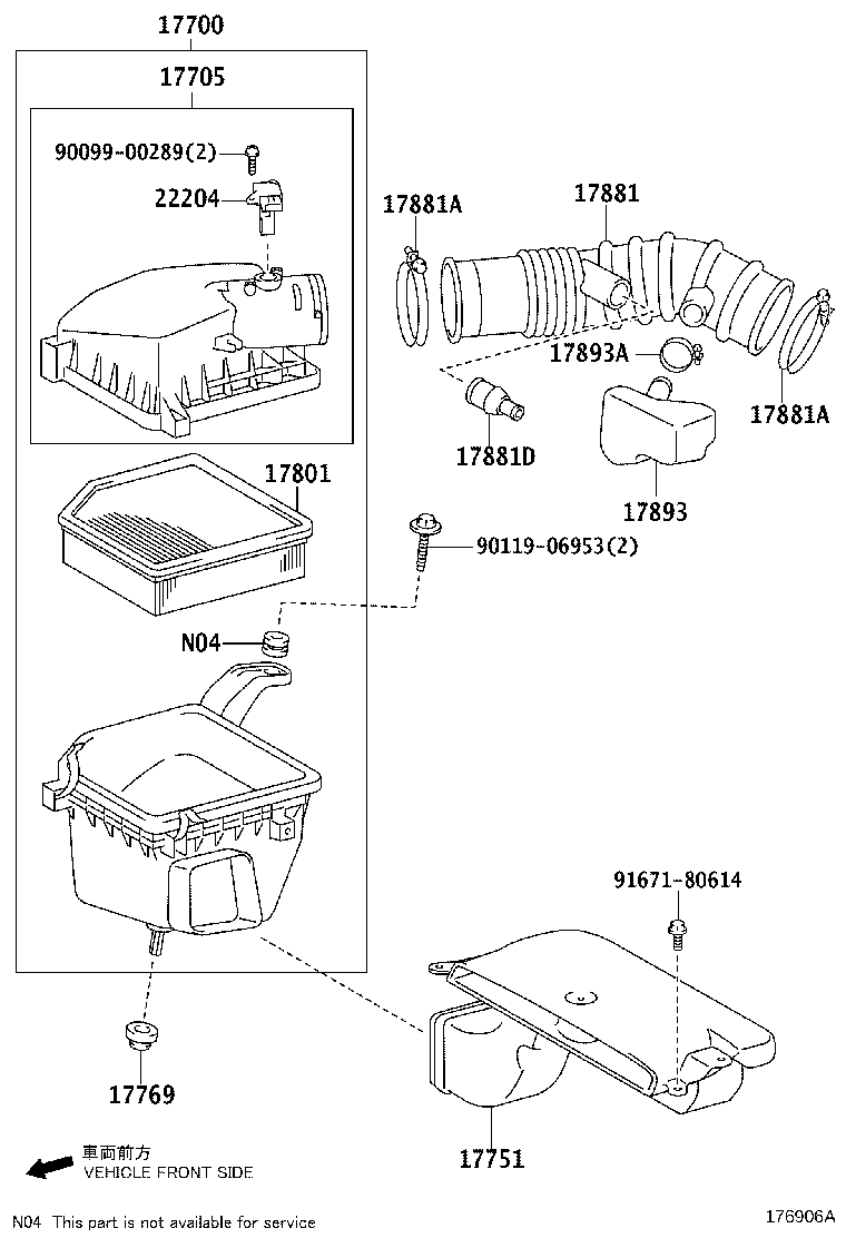 Exploded illustration 176906A