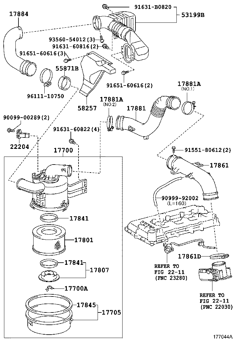 Exploded illustration 177044A