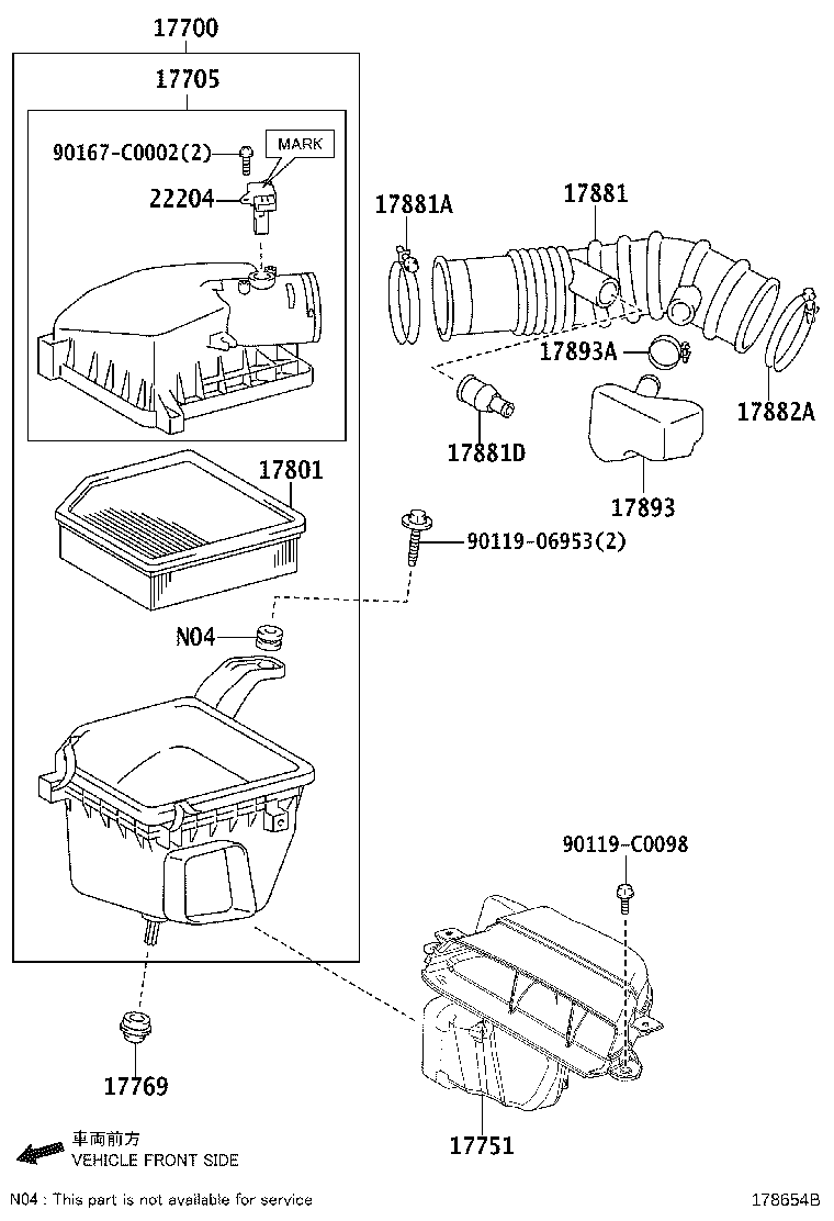Exploded illustration 178654B