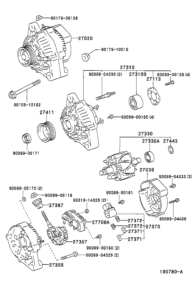 Exploded illustration 190780A