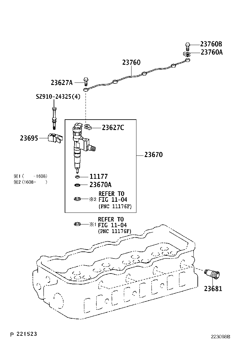 Exploded illustration 223098B