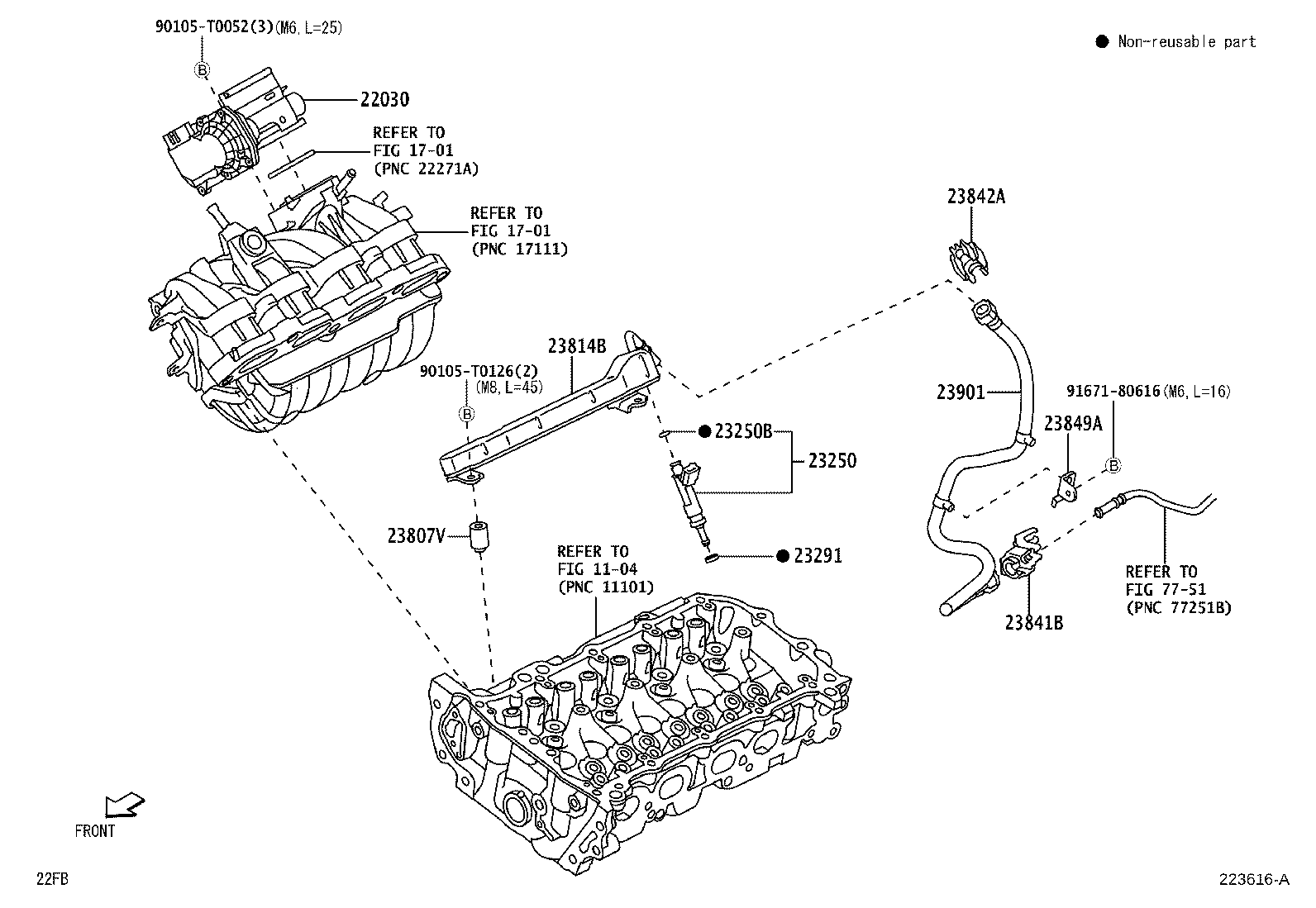 Exploded illustration 223616A