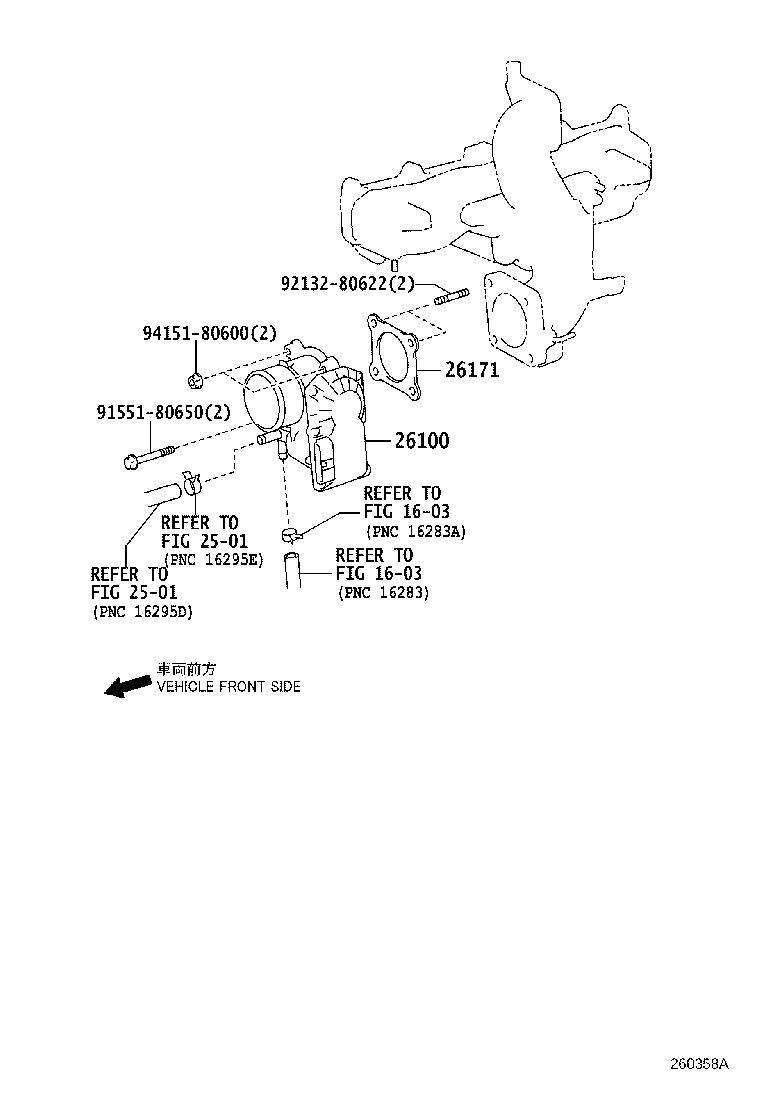Exploded illustration 260358A
