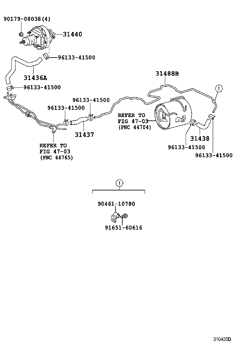 Exploded illustration 310435B