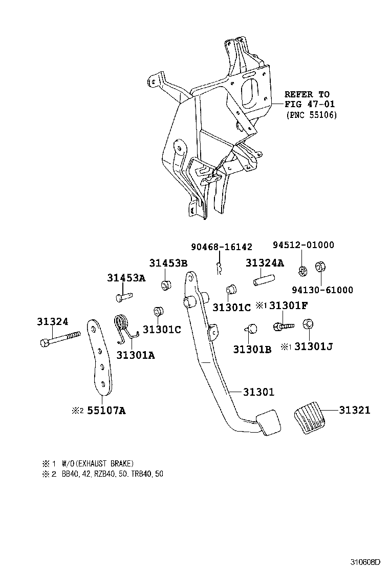 Exploded illustration 310608D