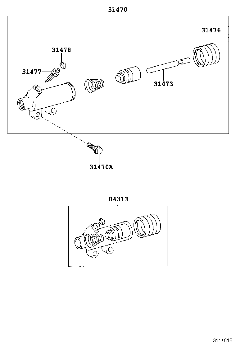 Exploded illustration 311161B