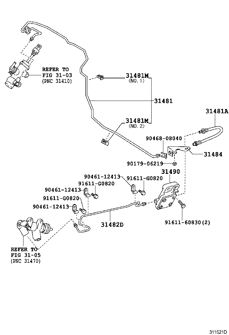 Exploded illustration 311521D