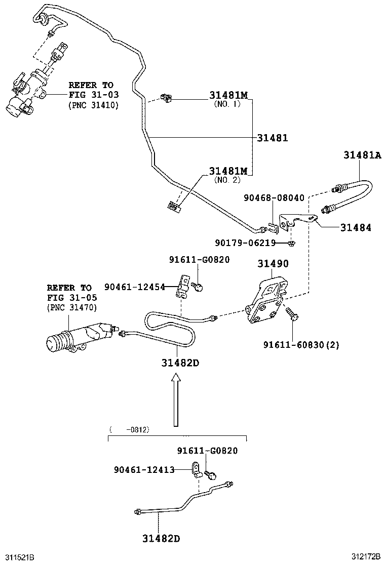 Exploded illustration 312172B