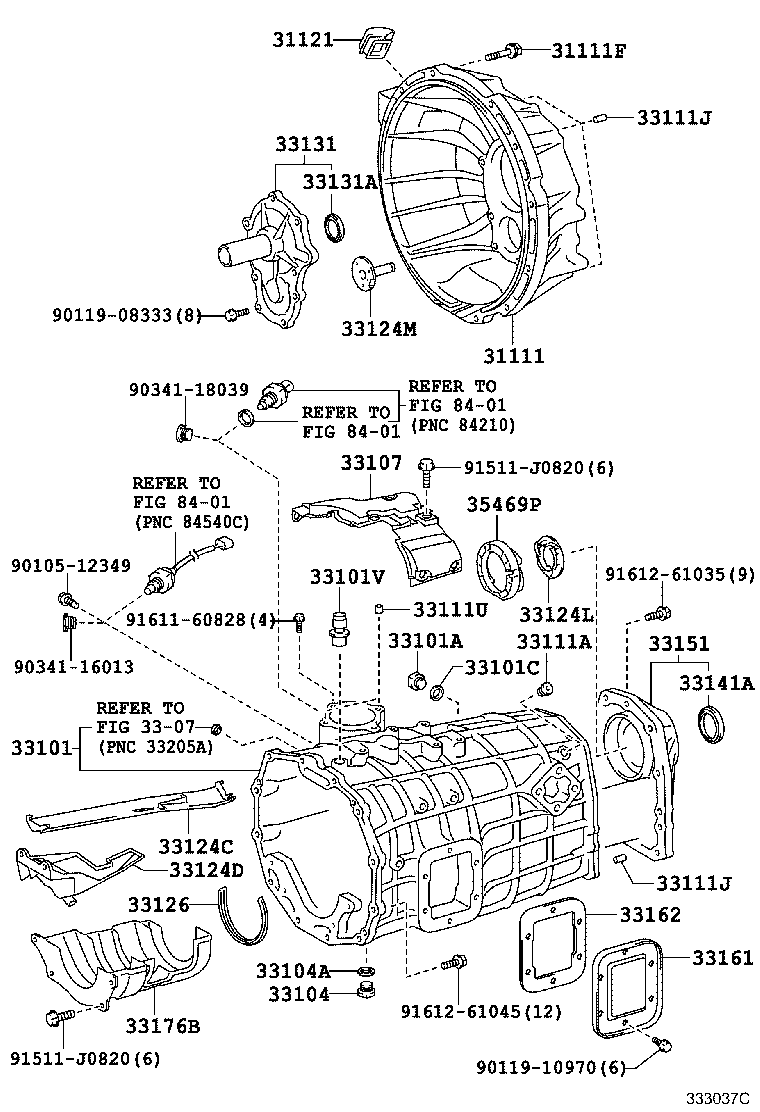 Exploded illustration 333037C