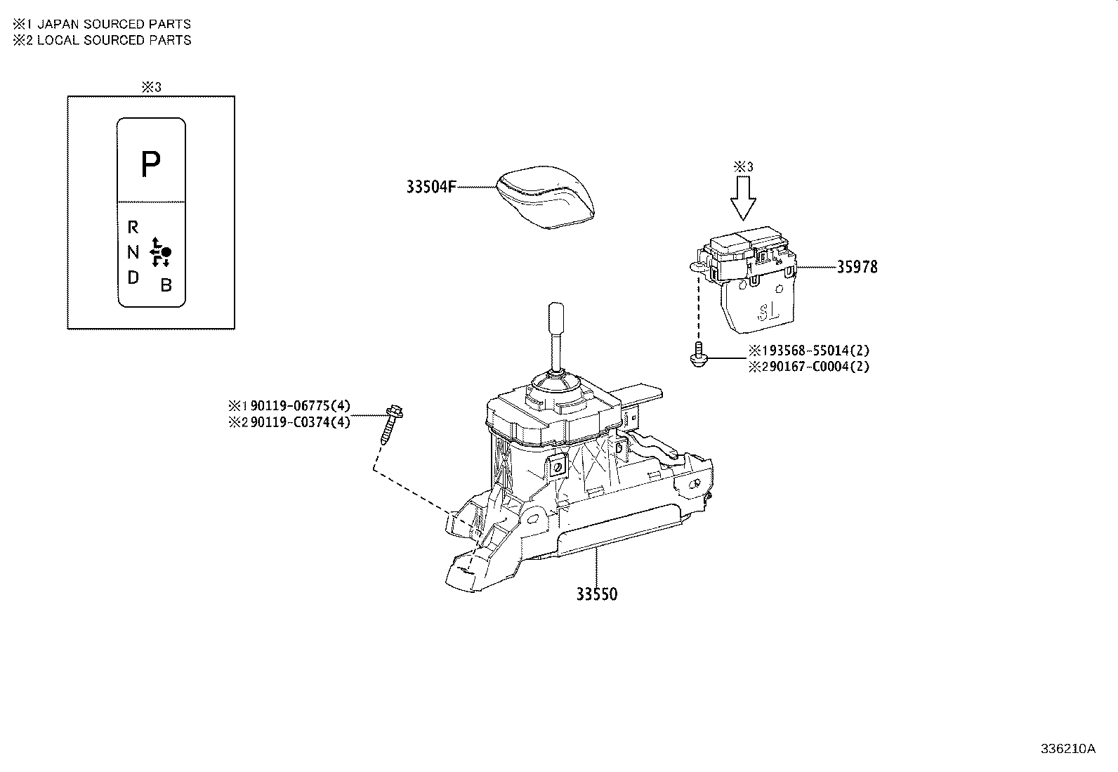 Exploded illustration 336210A