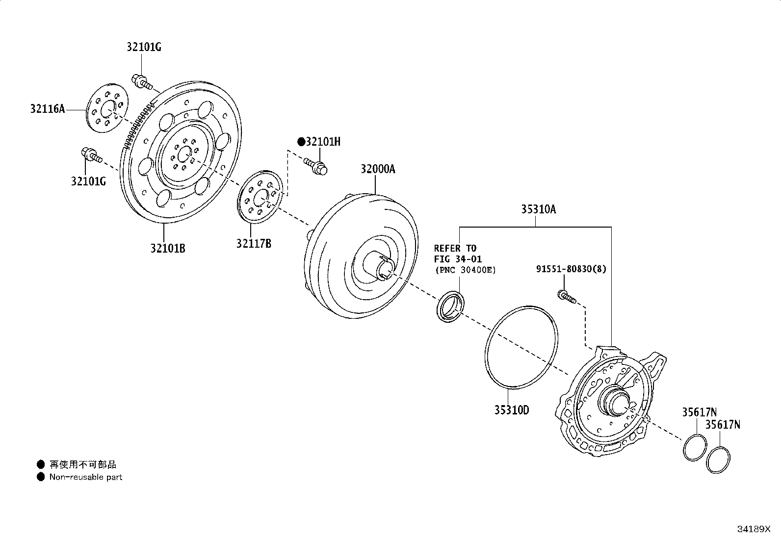 Exploded illustration 34189X