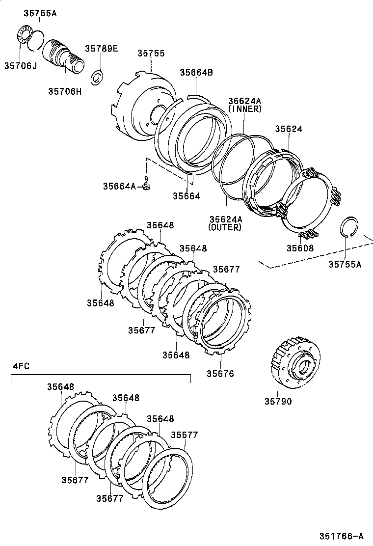 Exploded illustration 351766A
