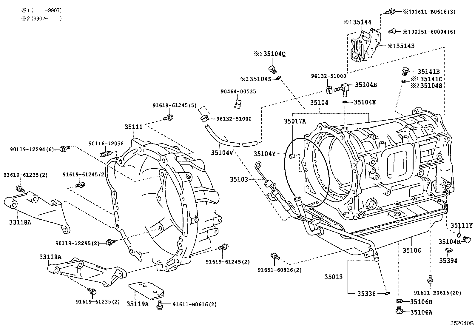 Exploded illustration 352040B