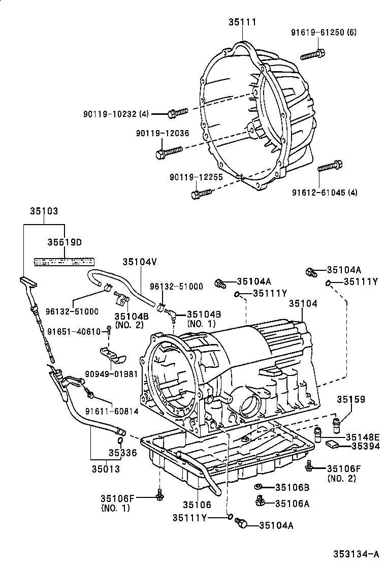 Exploded illustration 353134A