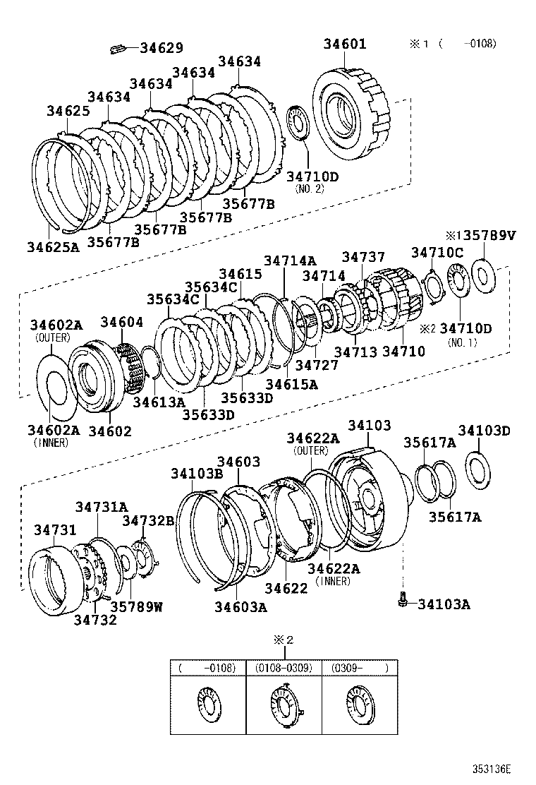Exploded illustration 353136E