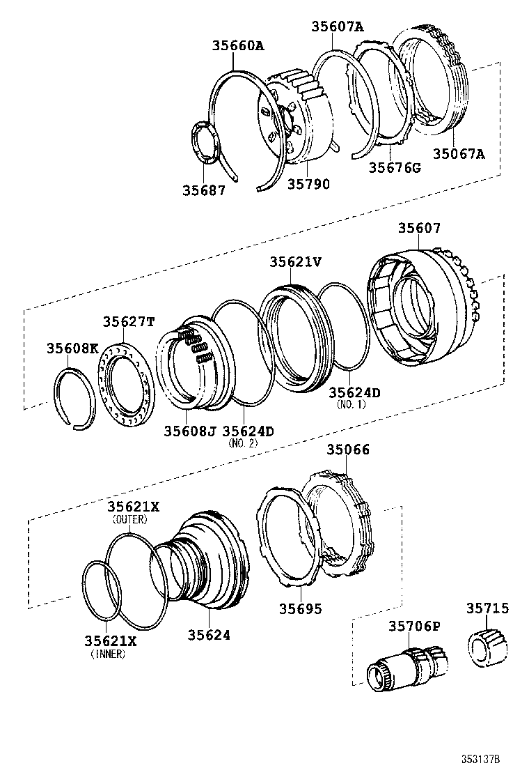 Exploded illustration 353137B