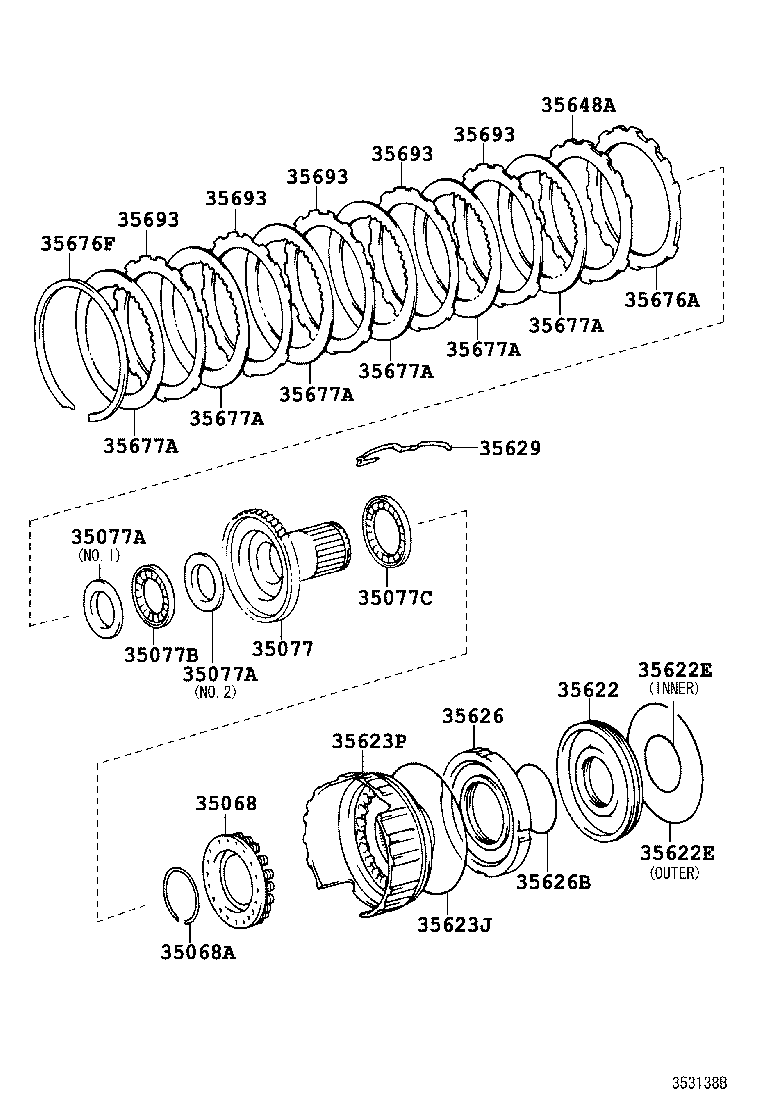 Exploded illustration 353138B