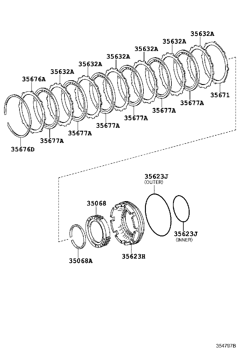 Exploded illustration 354797B