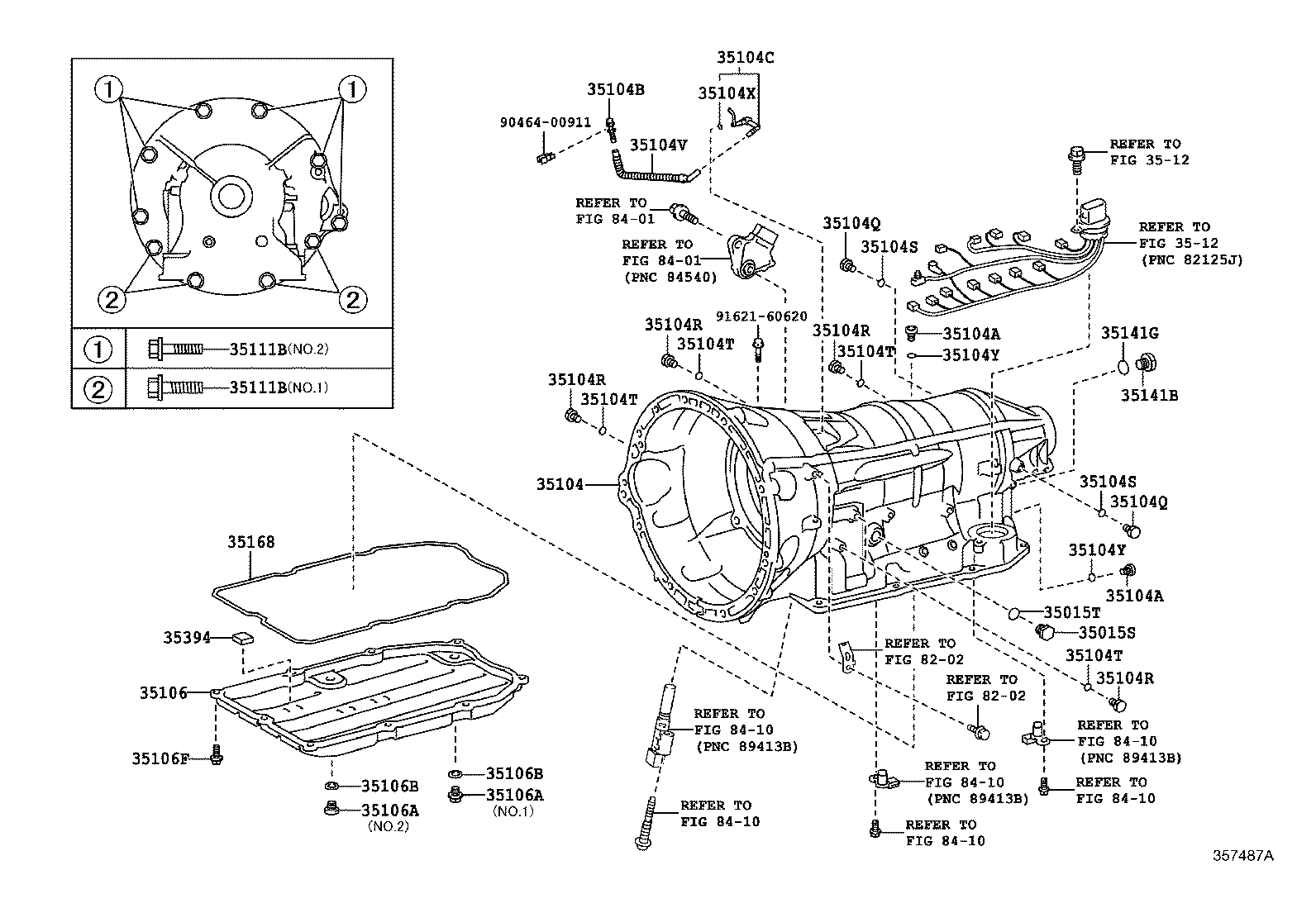 Exploded illustration 357487A