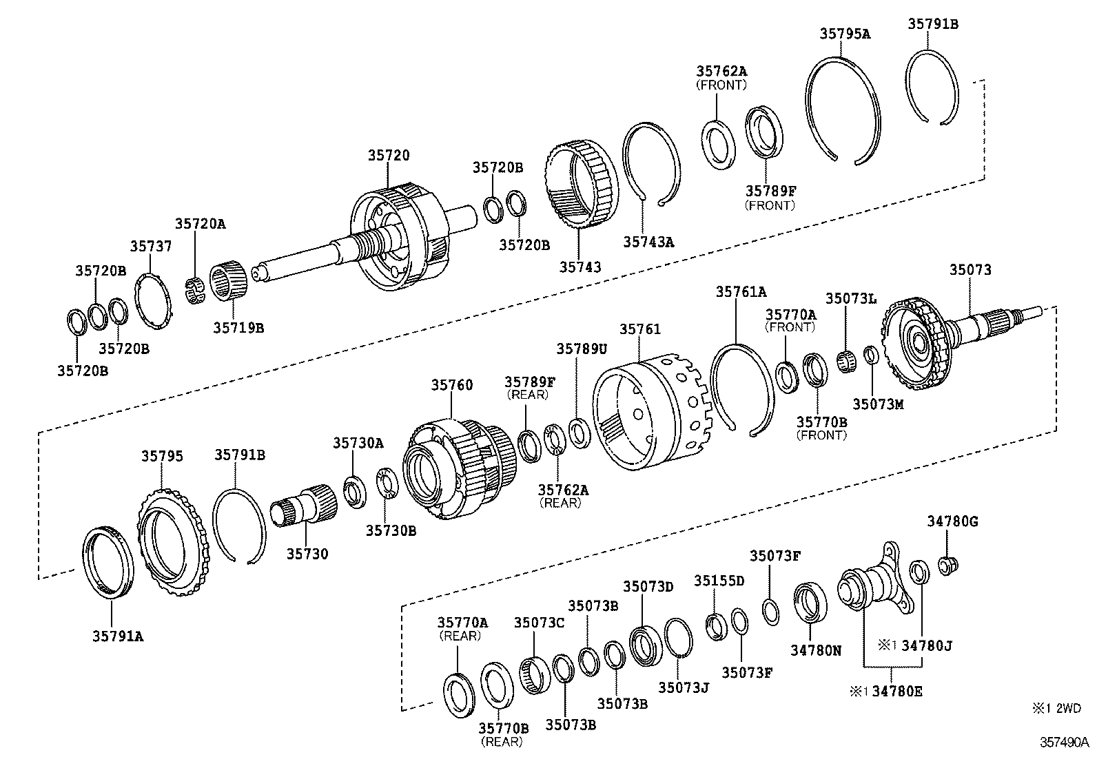 Exploded illustration 357490A