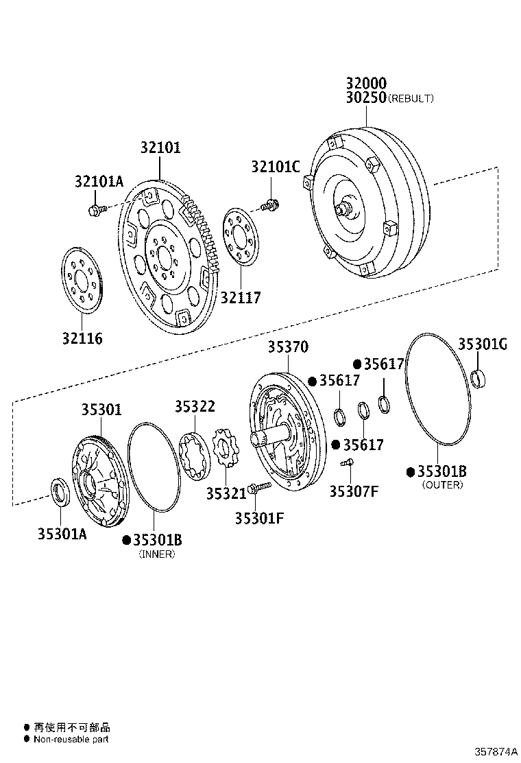 Exploded illustration 357874A
