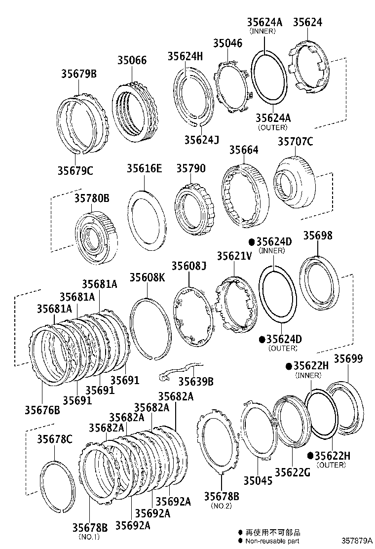 Exploded illustration 357879A