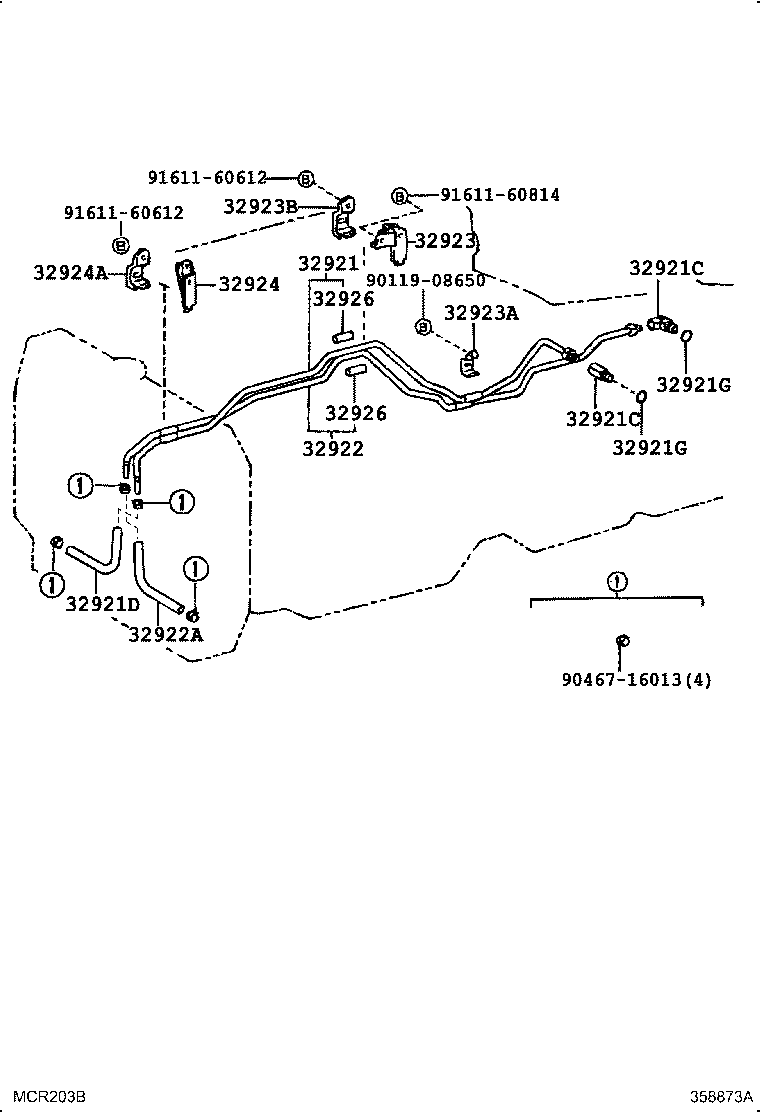 Exploded illustration 358873A