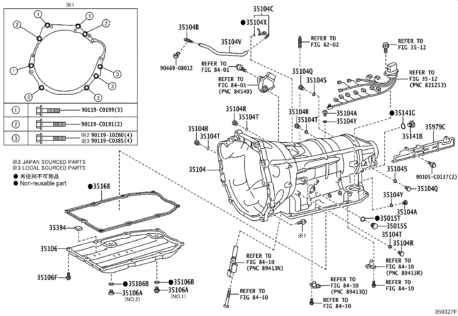 Exploded illustration 359327F