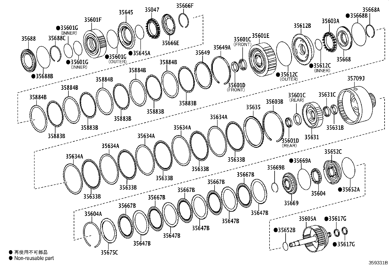 Exploded illustration 359331B