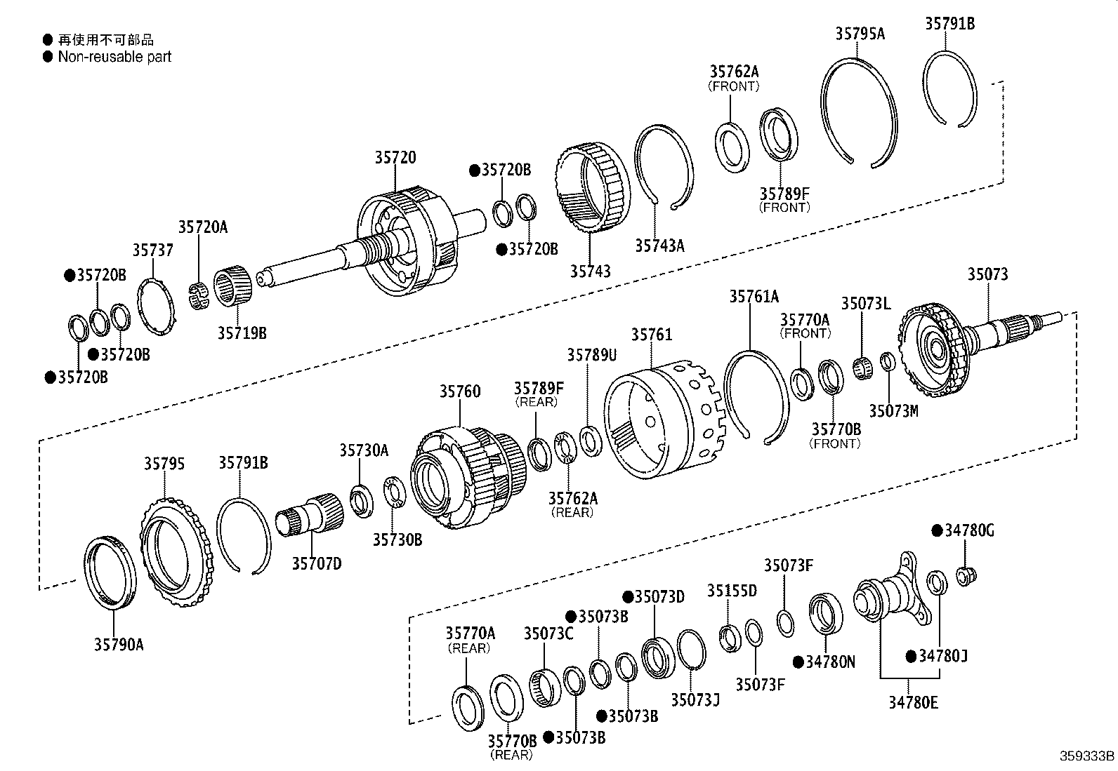 Exploded illustration 359333B