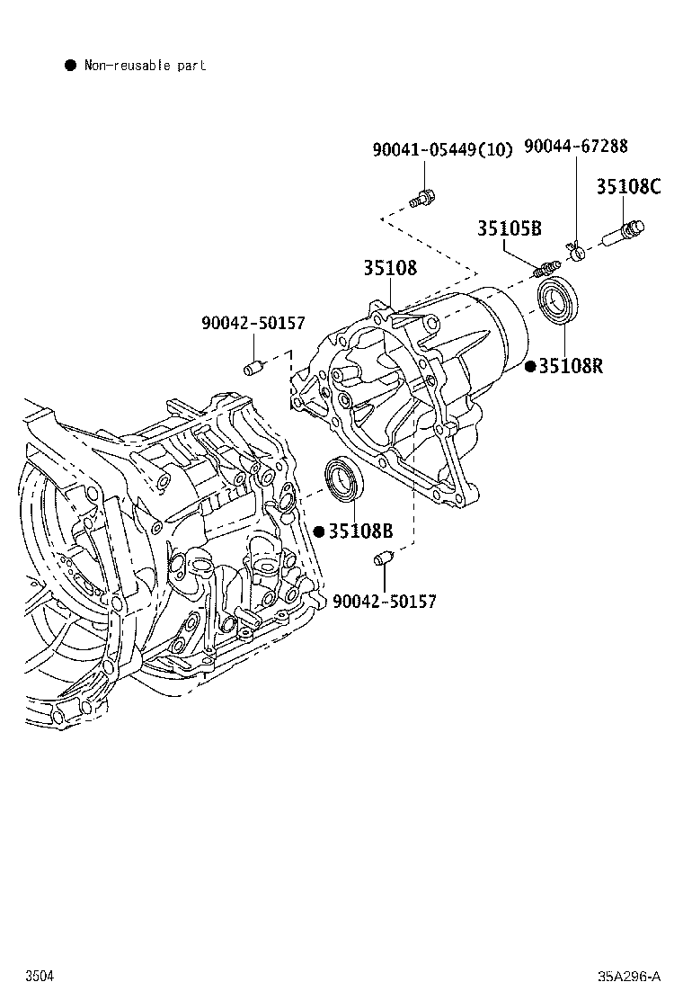 Exploded illustration 35A296A