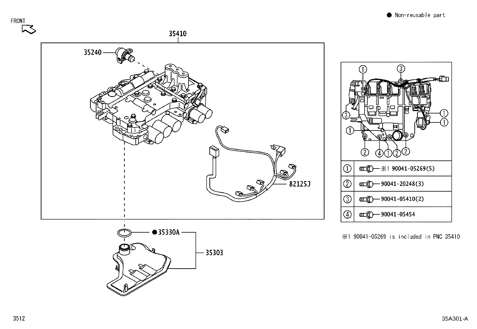 Exploded illustration 35A301A