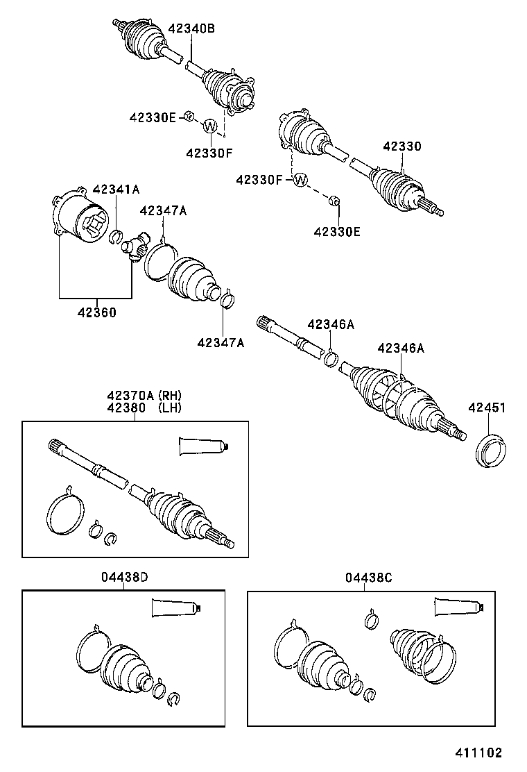 Exploded illustration 411102