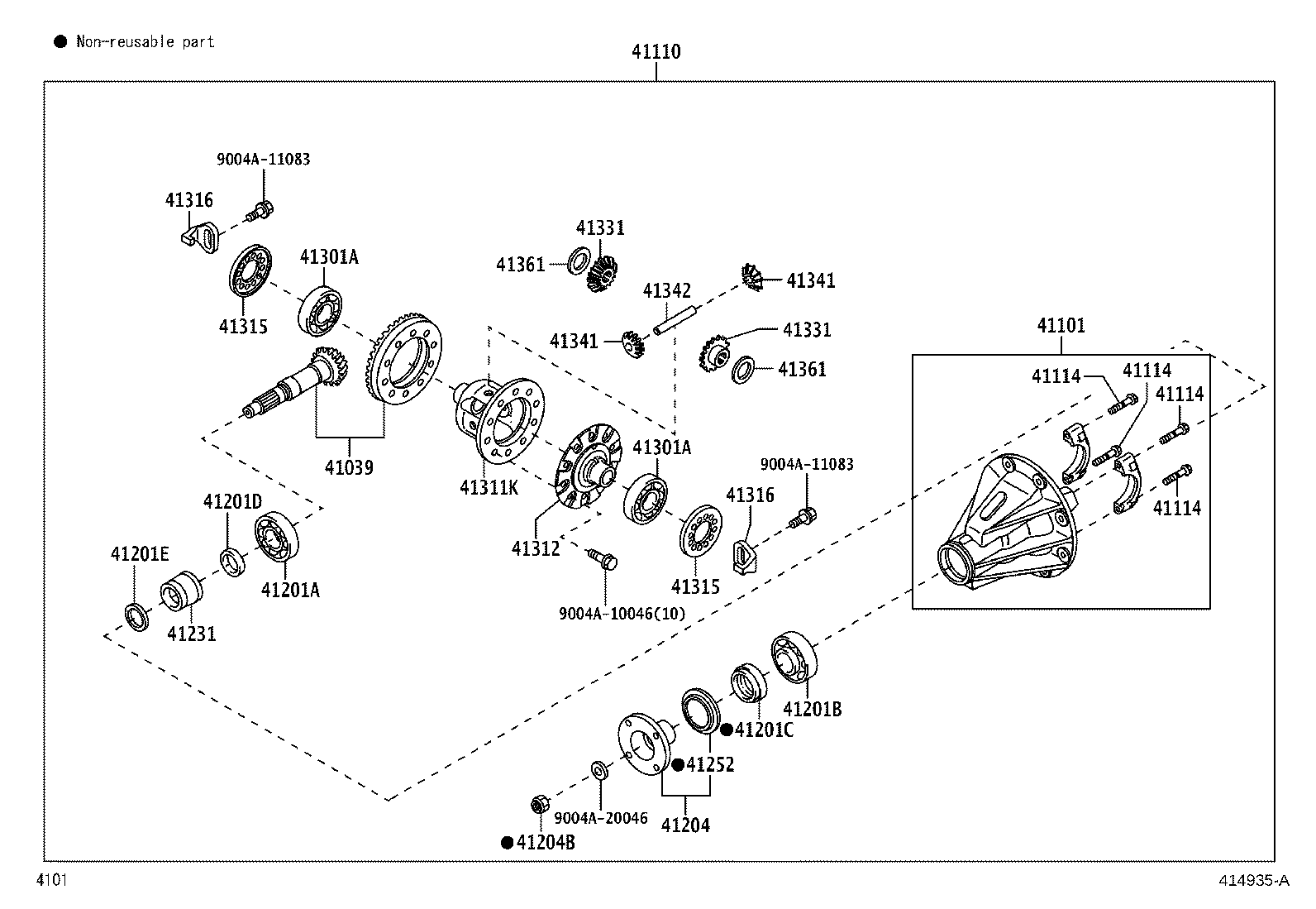 Exploded illustration 414935A