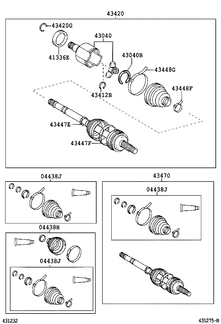 Exploded illustration 431275B