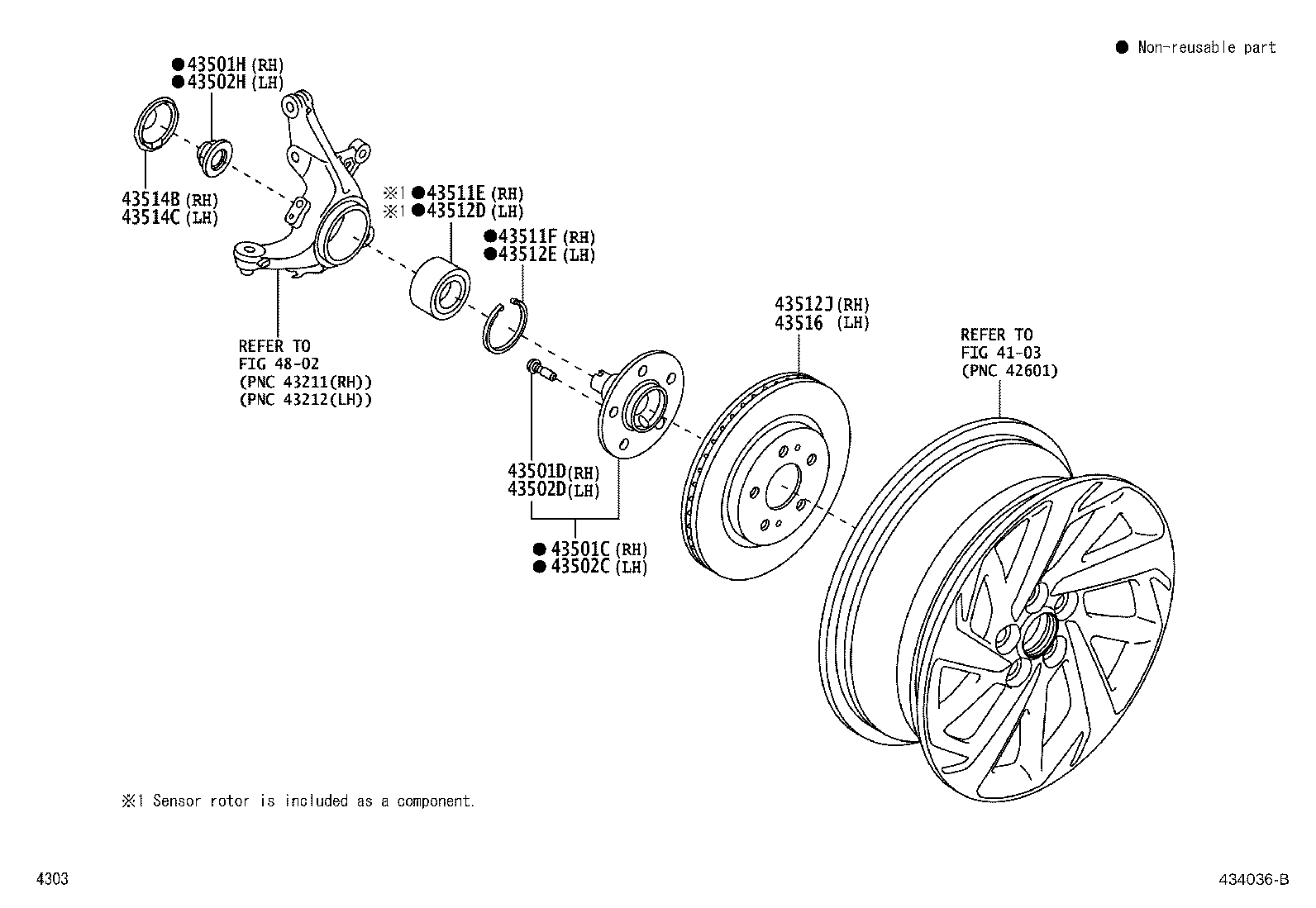 Exploded illustration 434036B