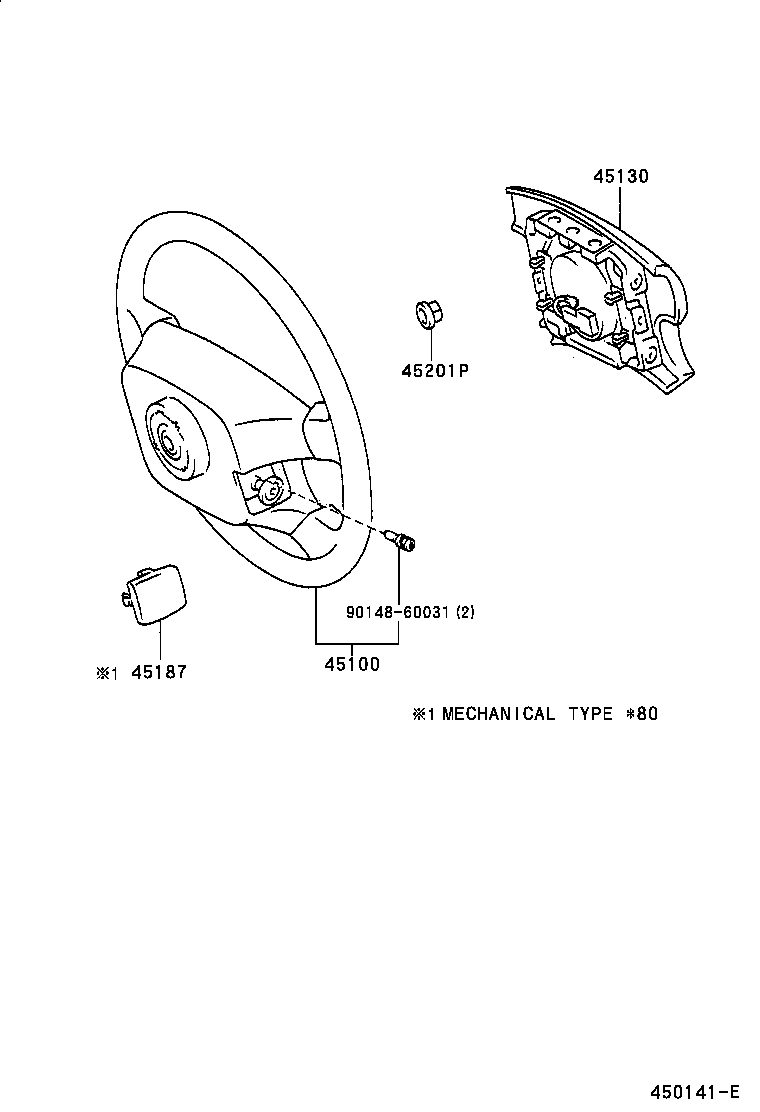Exploded illustration 450141E
