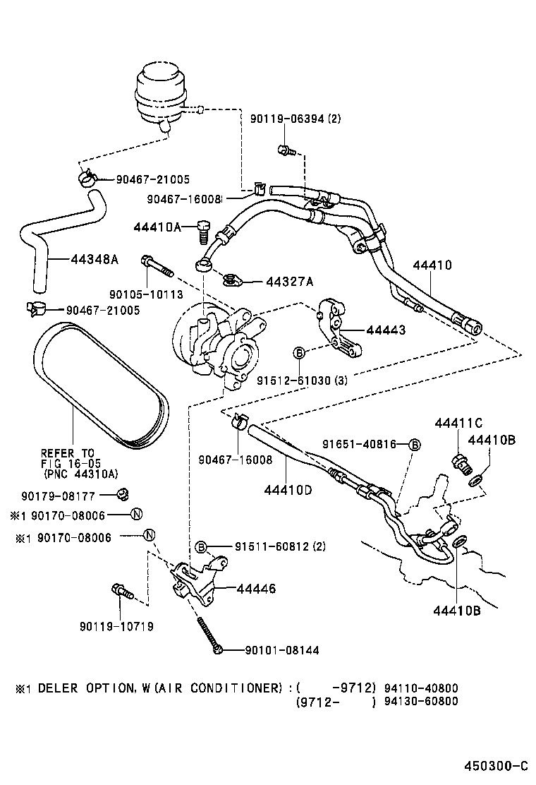Exploded illustration 450300C
