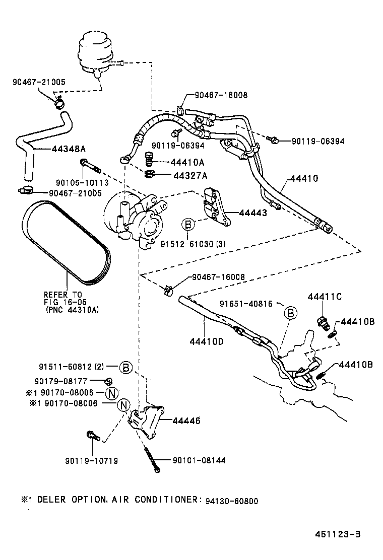 Exploded illustration 451123B