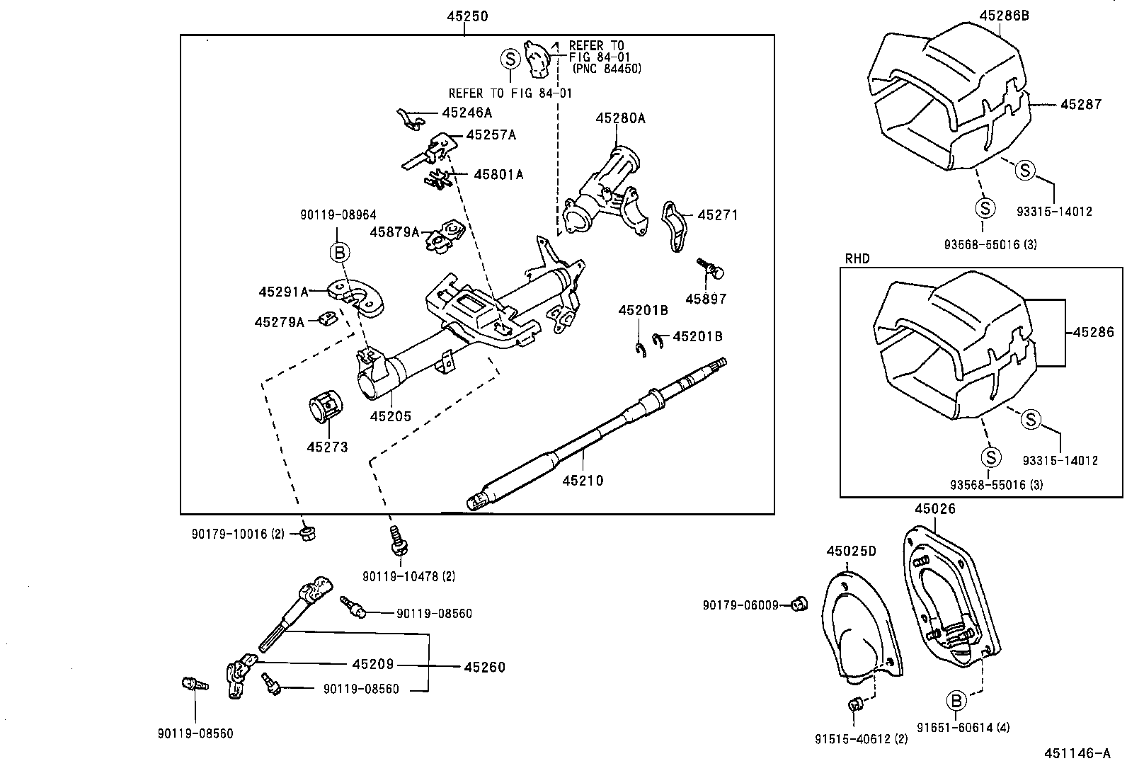 Exploded illustration 451146A