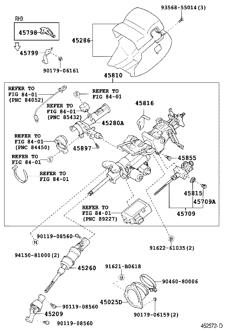 Exploded illustration 452572D