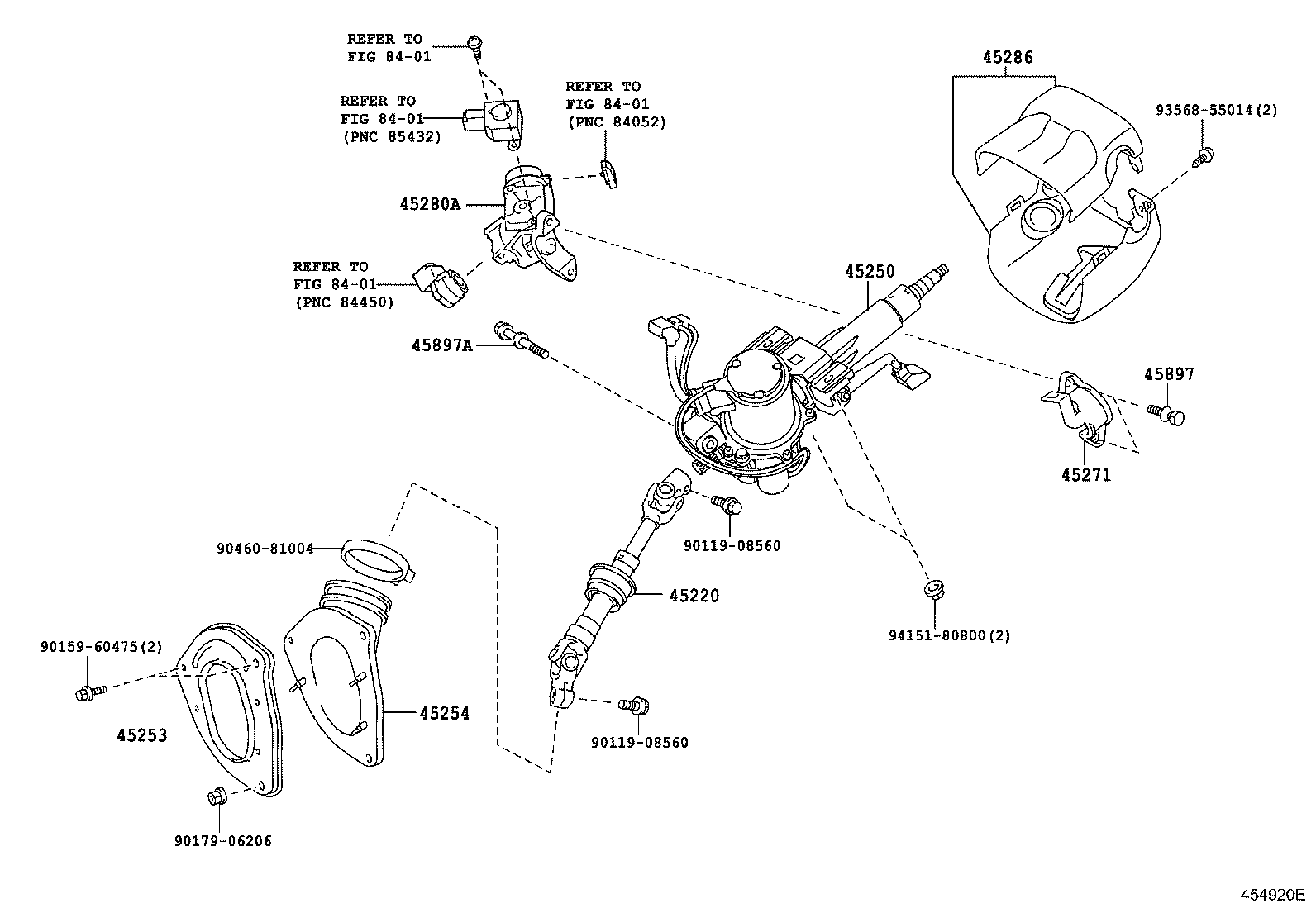 Exploded illustration 454920E
