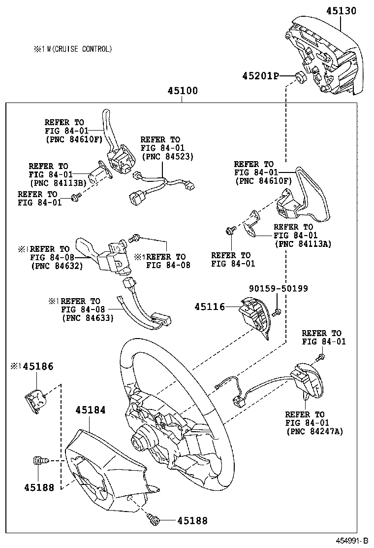 Exploded illustration 454991B