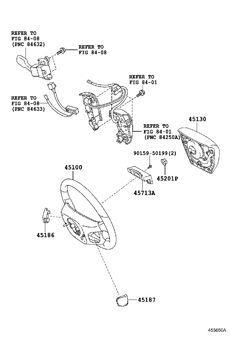 Exploded illustration 455650A
