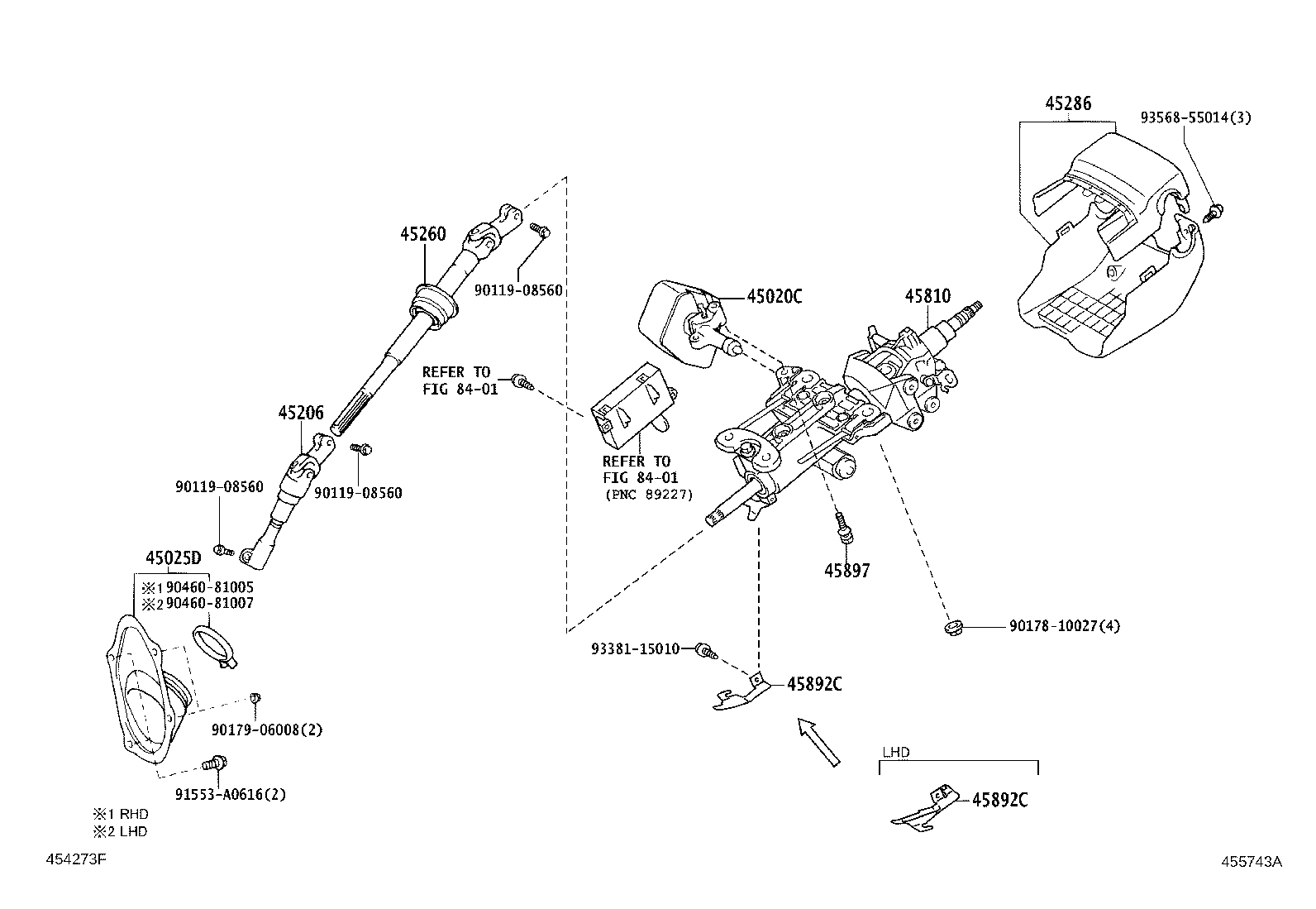Exploded illustration 455743A