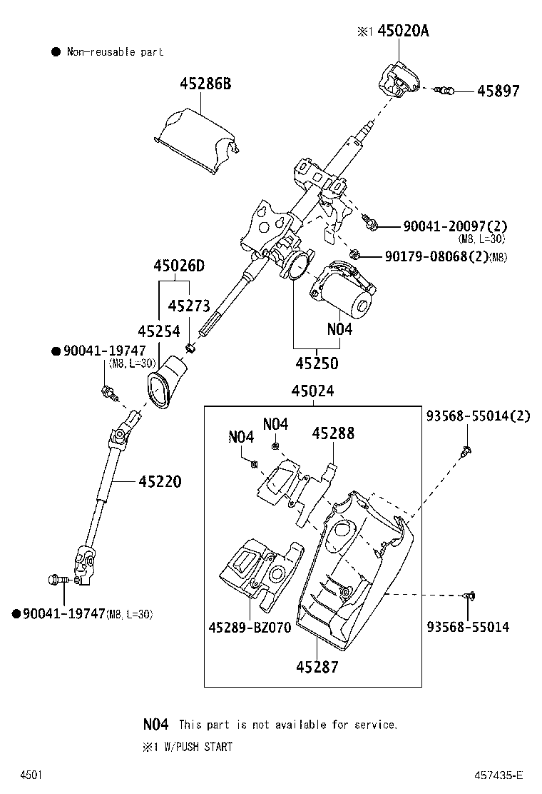 Exploded illustration 457435E