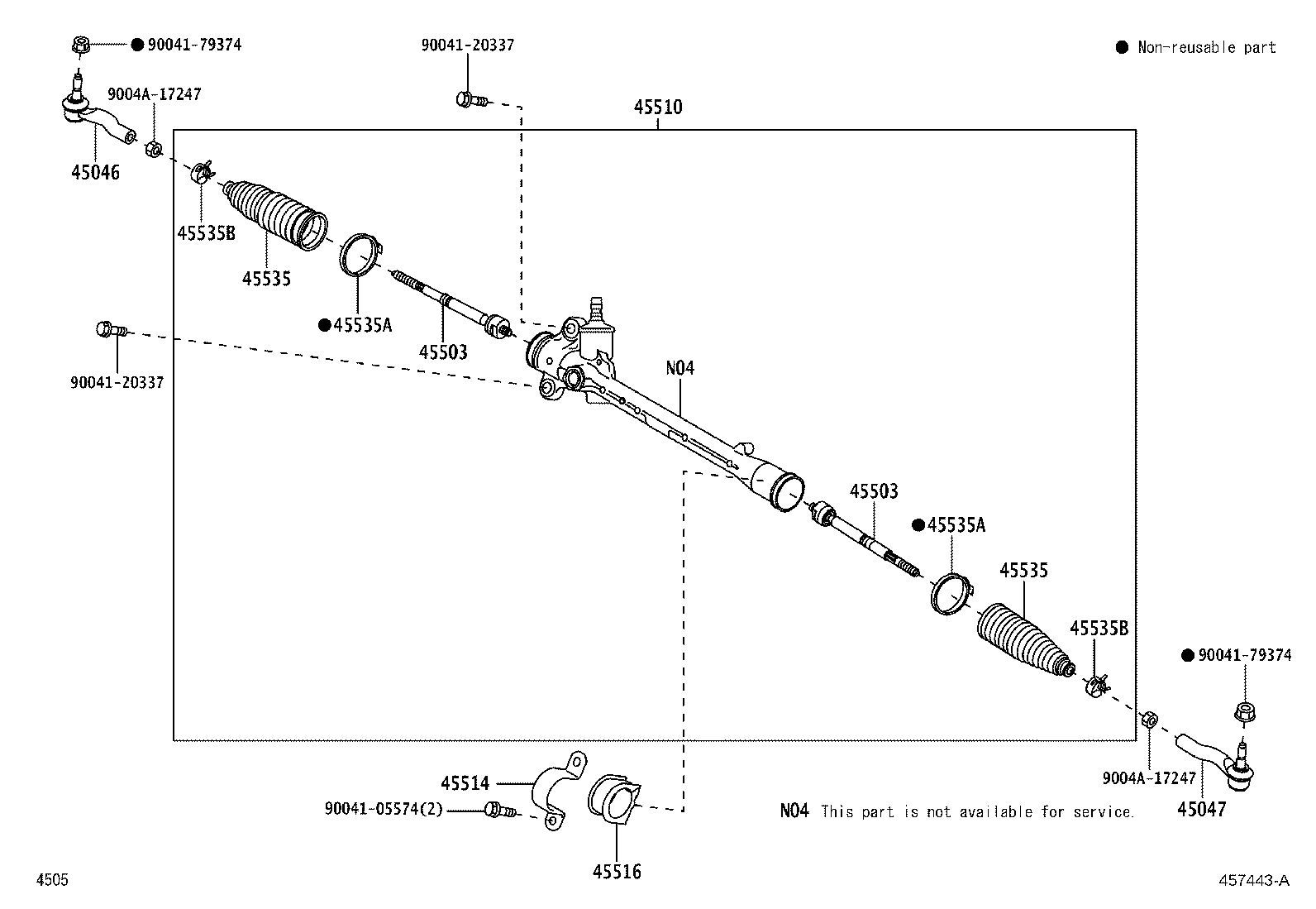 Exploded illustration 457443A