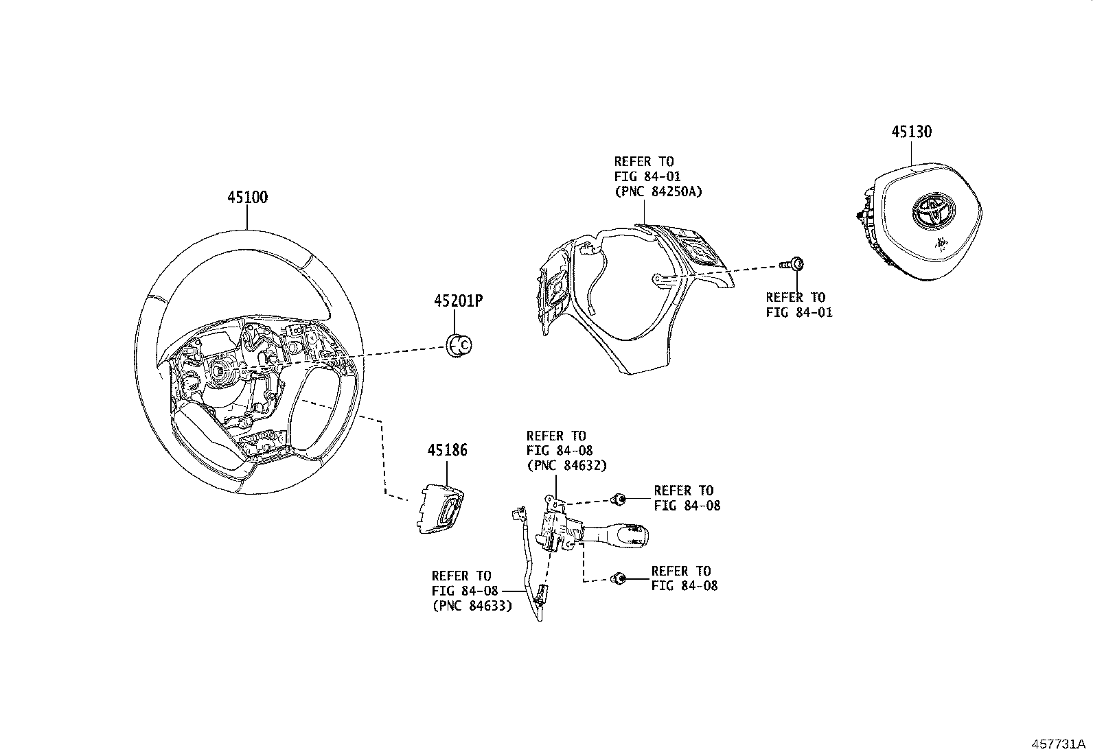 Exploded illustration 457731A