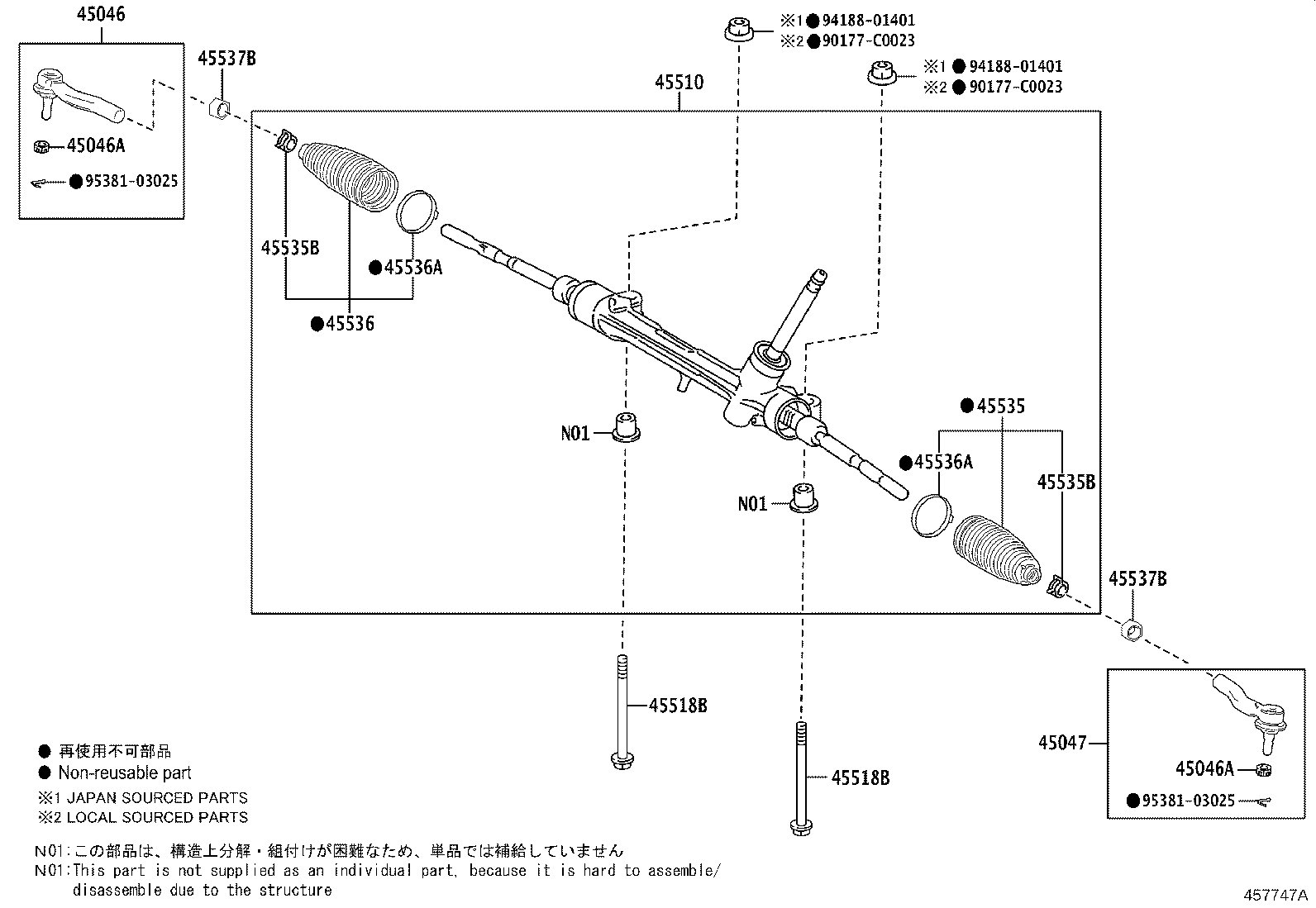 Exploded illustration 457747A